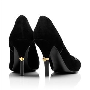 Tory Burch Bernice Pumps Black Suede $325